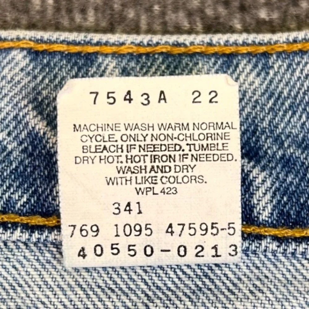 VTG 90s Levis 550 Jeans Mens 38x32 Light Wash Orange Tab Tapered Relaxed Grunge‎